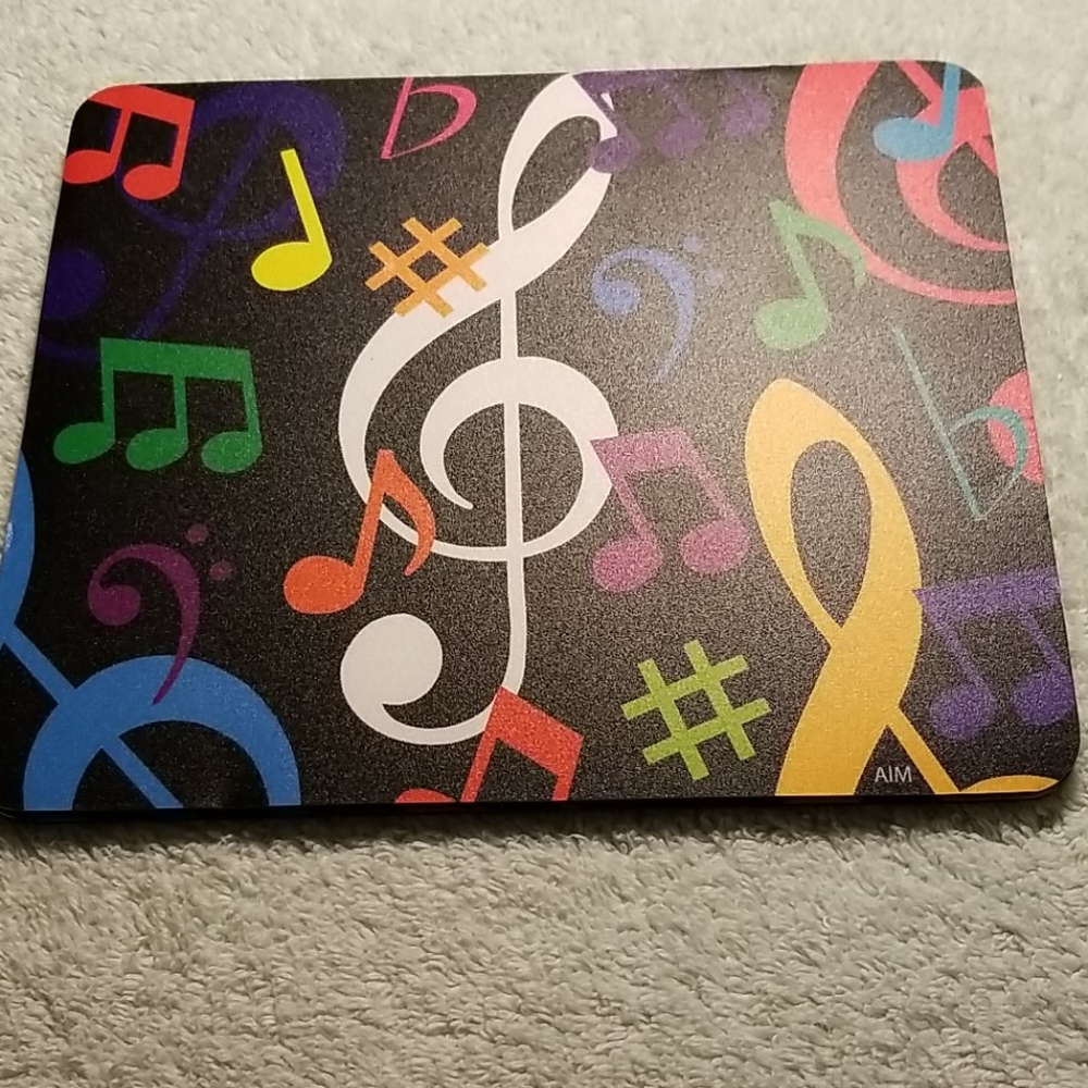 Music note/symbol mouse pad